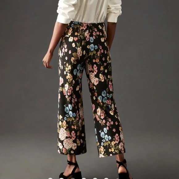 The Colette Cropped Wide-Leg Pants by Maeve - Picture 3 of 9